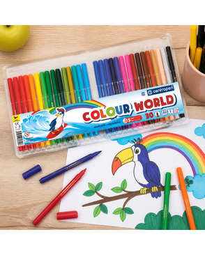 "Centropen" Набор цветных фломастеров COLOUR WORLD TP 30 цв арт. ГММ-114420-1-ГММ102678730024