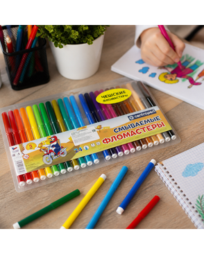 "Centropen" Набор цветных фломастеров WASHABLE TP 7790/24 24 цв арт. ГММ-114425-1-ГММ102702423674