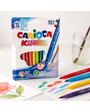 "Carioca" Фломастеры акварельные Acquarell, наконечник-кисть 12 цв арт. ГММ-114467-1-ГММ058736729822