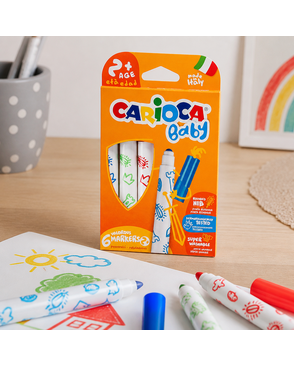 "Carioca" Фломастеры утолщенные Baby 2+ 6 цв арт. ГММ-114479-1-ГММ078074264284