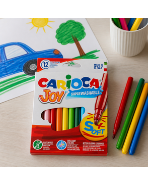 "Carioca" Фломастеры Joy 12 цв арт. ГММ-114481-1-ГММ078075752684