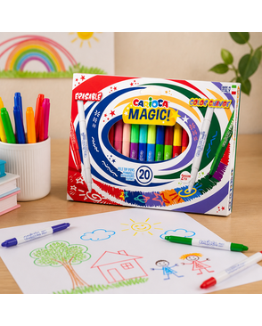 "Carioca" Фломастеры меняющие цвет Magic Markers стираемые 20 цв арт. ГММ-114494-1-ГММ078097086514