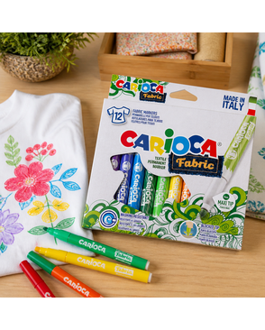 "Carioca" Фломастеры для ткани Fabric 12 цв арт. ГММ-114495-1-ГММ078097283444
