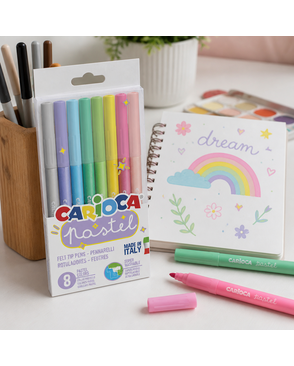 "Carioca" Фломастеры пастельные Pastel 8 цв арт. ГММ-114500-1-ГММ078102086624