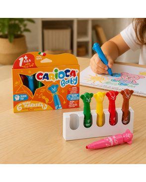 "Carioca" Фломастеры Teddy Marker 6 цв 6 шт арт. ГММ-114541-1-ГММ098653514234