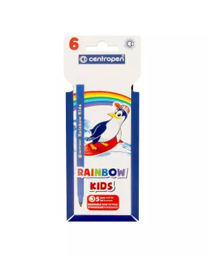 "Centropen" Набор цветных фломастеров RAINBOW KIDS PA 7550/6 6 цв арт. ГММ-114413-1-ГММ102672979624