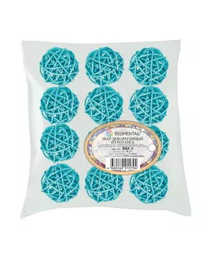 Аксессуары для флористики "Blumentag" BRF-5 Шары декоративные из ротанга 5 см 12 шт. арт. ГММ-3181-14-ГММ0055607
