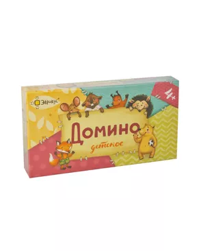 "Эврикус" Игра настольная "Домино детское" 2-я редакция BG-12018 арт. ГММ-8967-1-ГММ0079910