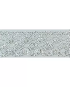 Мерсеризованное х/б кружево ш.2см (серый) арт. ГЕЛ-3741-1-ГЕЛ0111946