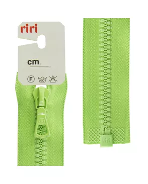 Молния riri тракторная разъёмная 1 замок, 6 мм, 40 cм, цвет 2750, салатовый арт. ГЕЛ-5511-1-ГЕЛ0107360