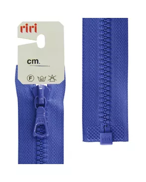 Молния riri тракторная разъёмная 1 замок, 6 мм, 55 cм, цвет 2641, синий арт. ГЕЛ-26605-1-ГЕЛ0030379