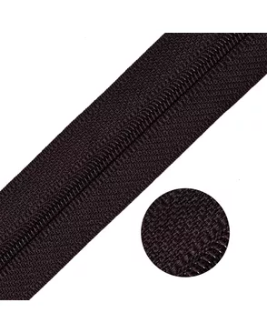 Молния MaxZipper рулонная СП#3 цв.F304 т.коричневый уп.200м арт. МГ-114425-1-МГ0334064