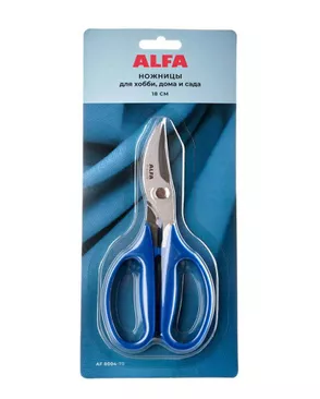 Ножницы для хобби, дома и сада, 18 см ALFA арт. СВКТ-6590-1-СВКТ0270908