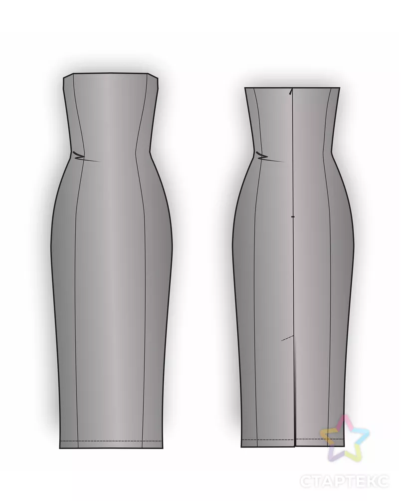 Выкройка: платье из экокожи_43 арт. ВКК-3993-9-ВП0895 - рис. 2