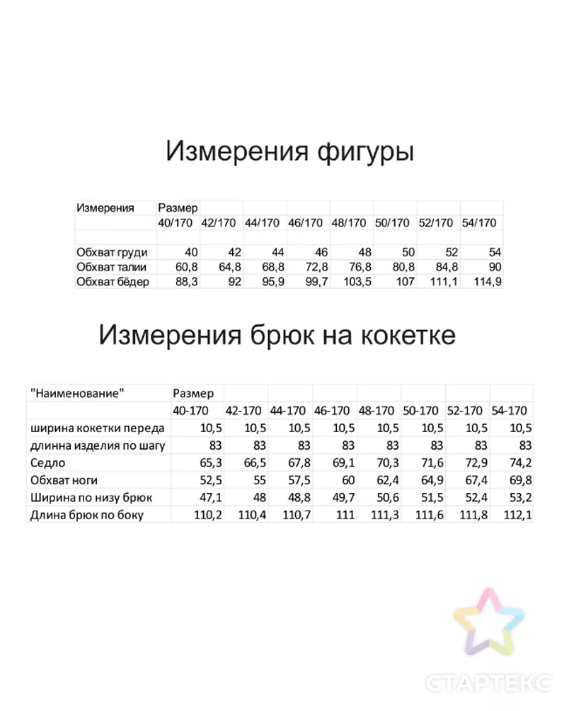 Выкройка: брюки на кокетке арт. ВКК-5138-7-ВП1764 - рис. 6