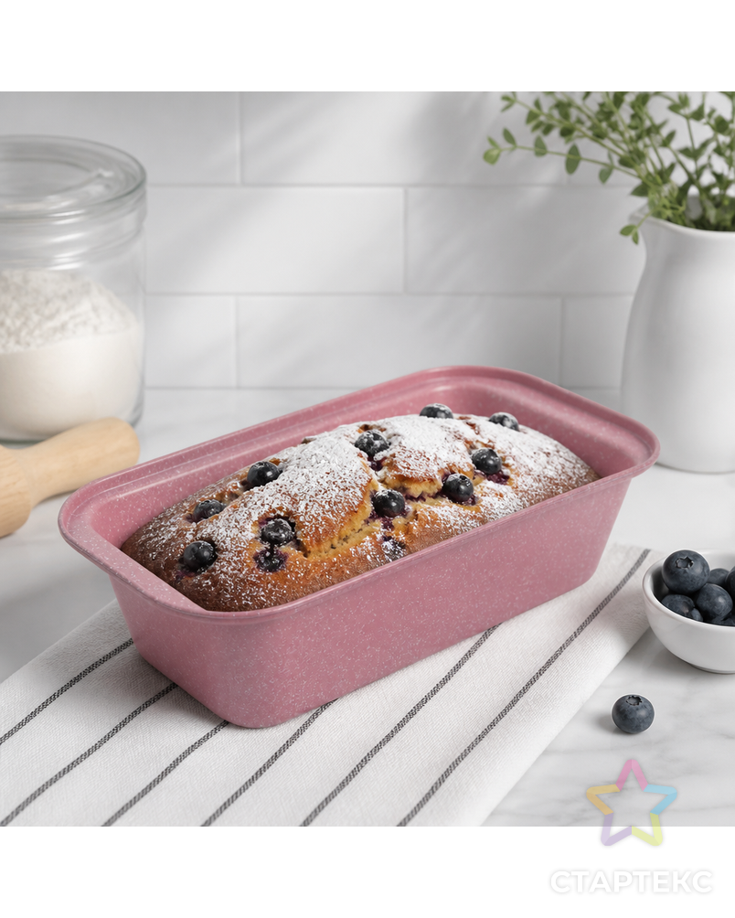 Форма металлическая "S-CHIEF" FPC-0041 для кексов, пирогов, хлеба 25.5x13 см арт. ГММ-106182-2-ГММ073250412994 - рис. 1